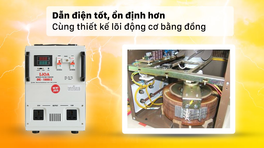 Ổn áp LiOA 1 pha 10kVA DRI-10000II