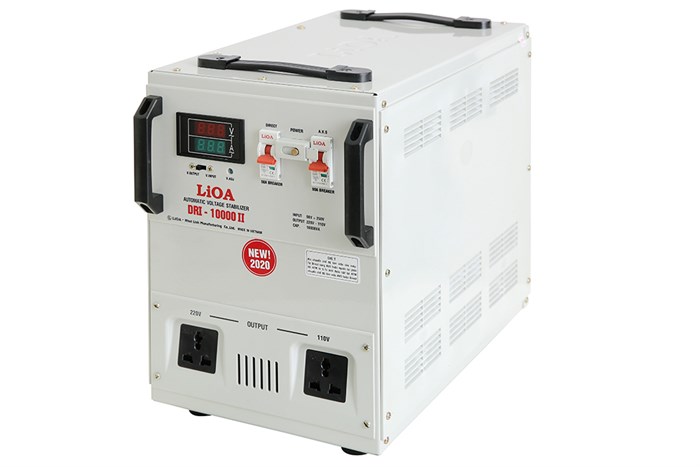 Ổn áp LiOA 1 pha 10kVA DRI-10000II Màu Xám nhạt