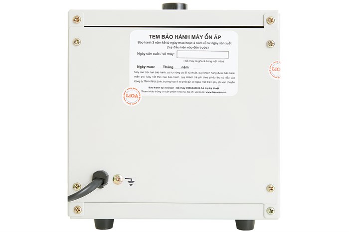 Ổn áp LiOA 1 pha 1kVA DRII-1000II Màu Xám nhạt