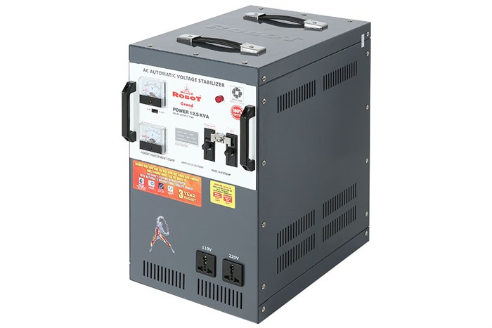 Ổn áp Robot 1 pha 12.5KVA 90 Màu Xám
