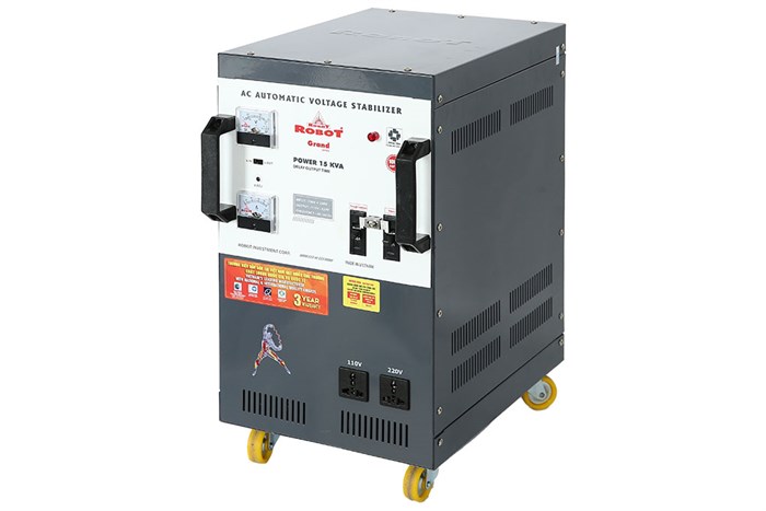 Ổn áp Robot 1 pha 15KVA 150 Màu Xám