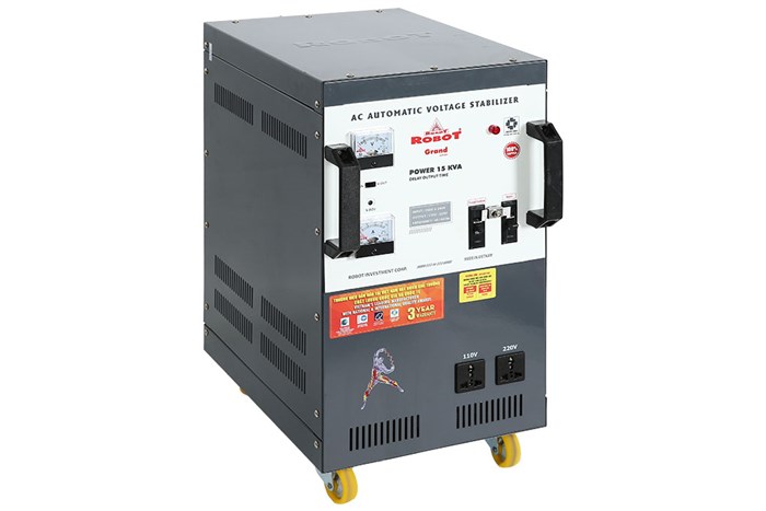 Ổn áp Robot 1 pha 15KVA 150 Màu Xám