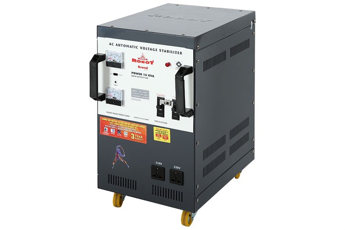 Ổn áp Robot 1 pha 15KVA 90 Màu Xám