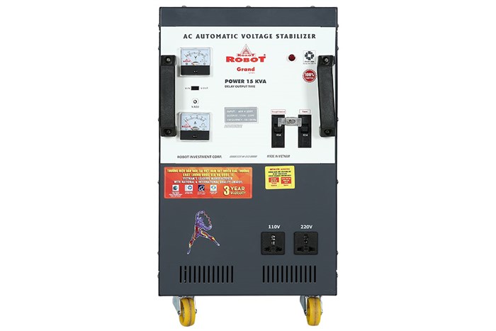 Ổn áp Robot 1 pha 15KVA 90 Màu Xám