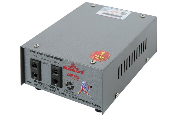 Biến thế Robot UT1P600A - AP15 600VA Màu Xám