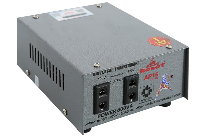 Biến thế Robot UT1P600A - AP15 600VA Màu Xám