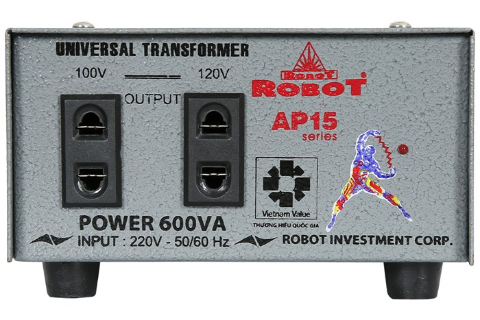 Biến thế Robot UT1P600A - AP15 600VA Màu Xám