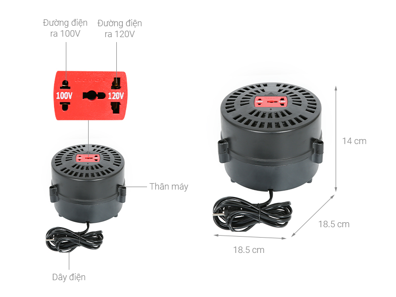 Biến thế tròn Robot RT1P2000A 2KVA