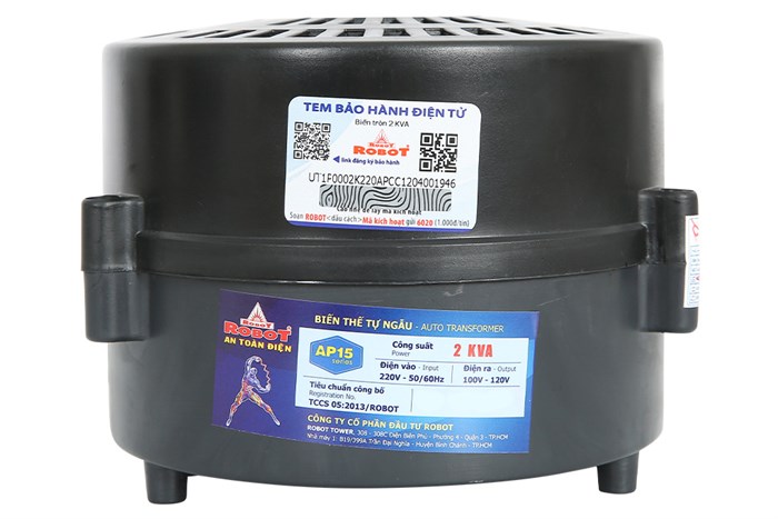 Biến thế tròn Robot RT1P2000A 2KVA