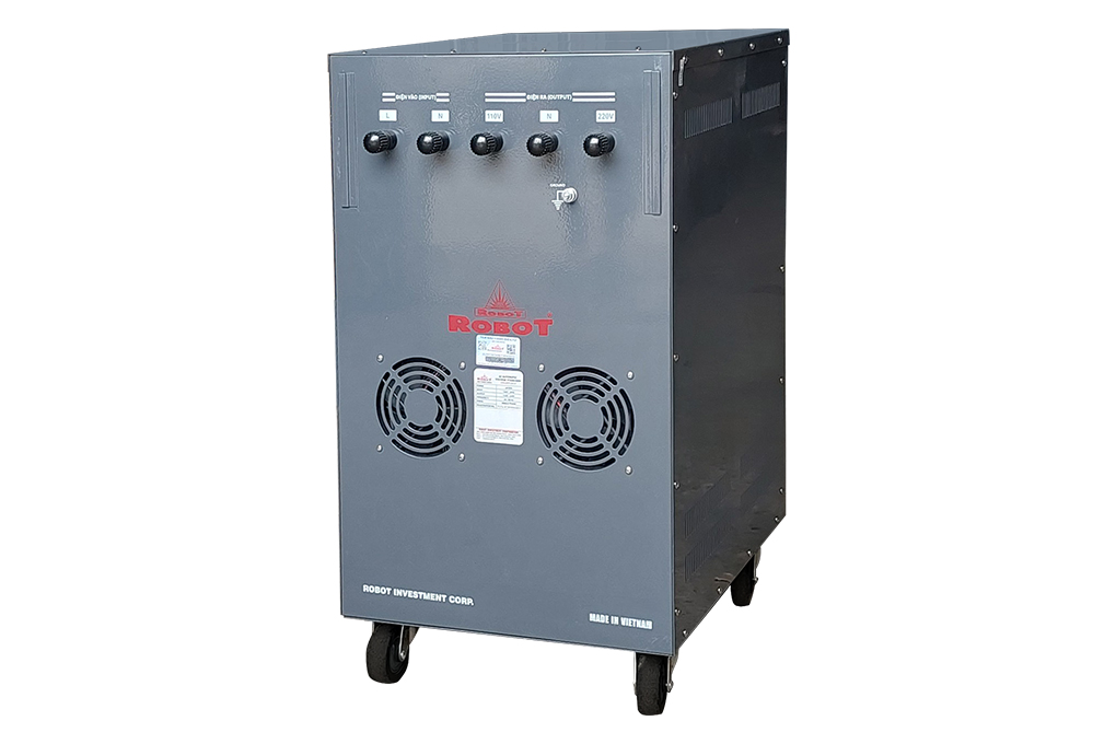 Ổn áp Robot 1 pha 20KVA 90 Màu Xám