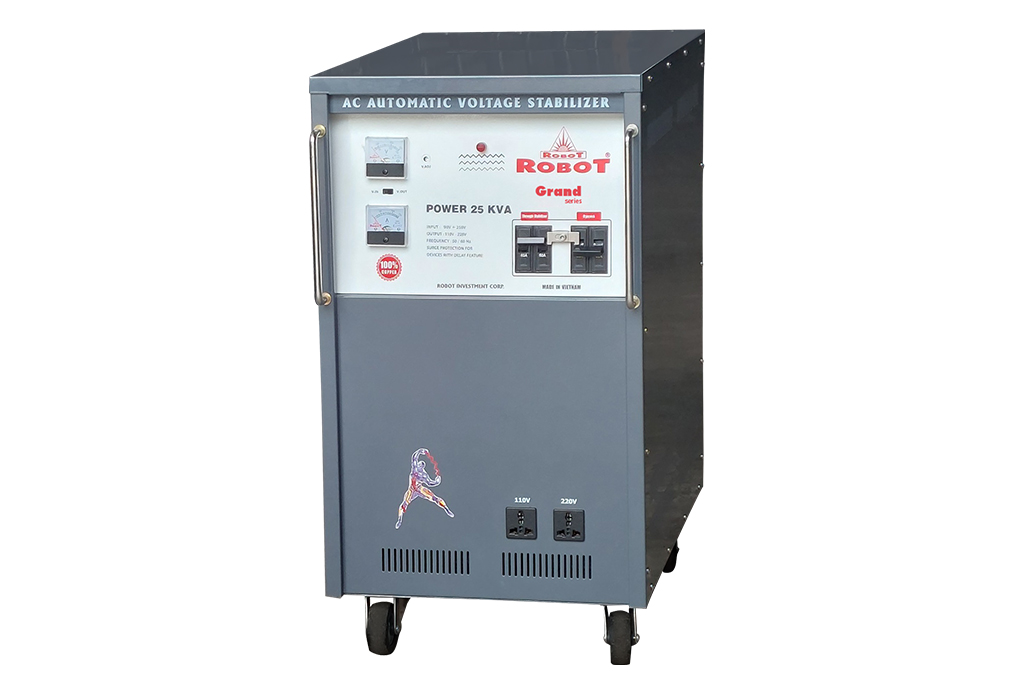 Ổn áp Robot 1 pha 25KVA 90 Màu Xám