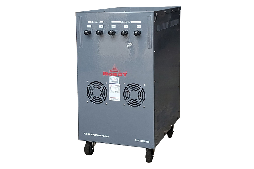 Ổn áp Robot 1 pha 25KVA 90 Màu Xám