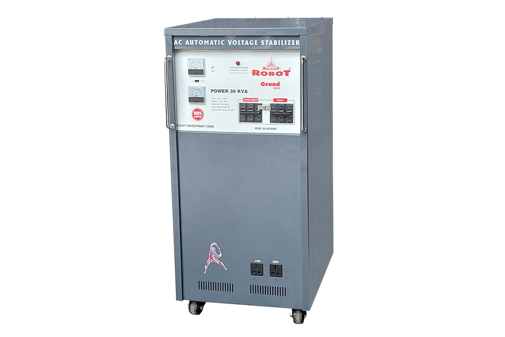 Ổn áp Robot 1 pha 30KVA 150 Màu Xám