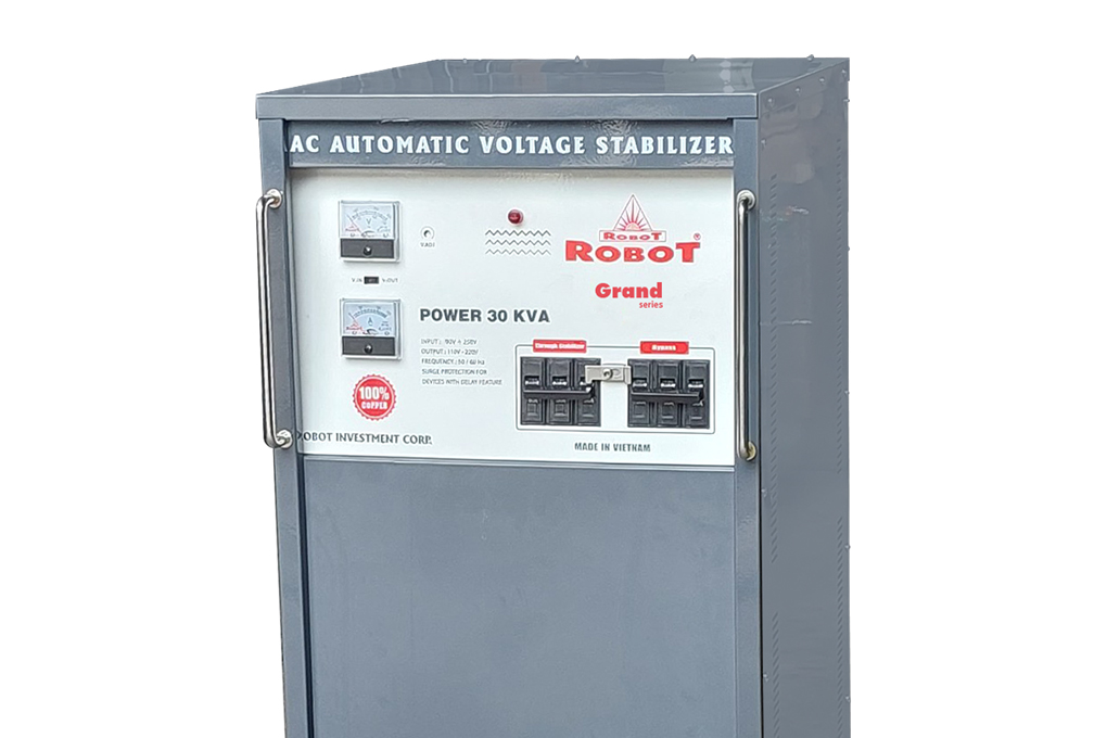 Ổn áp Robot 1 pha 30KVA 90 Màu Xám