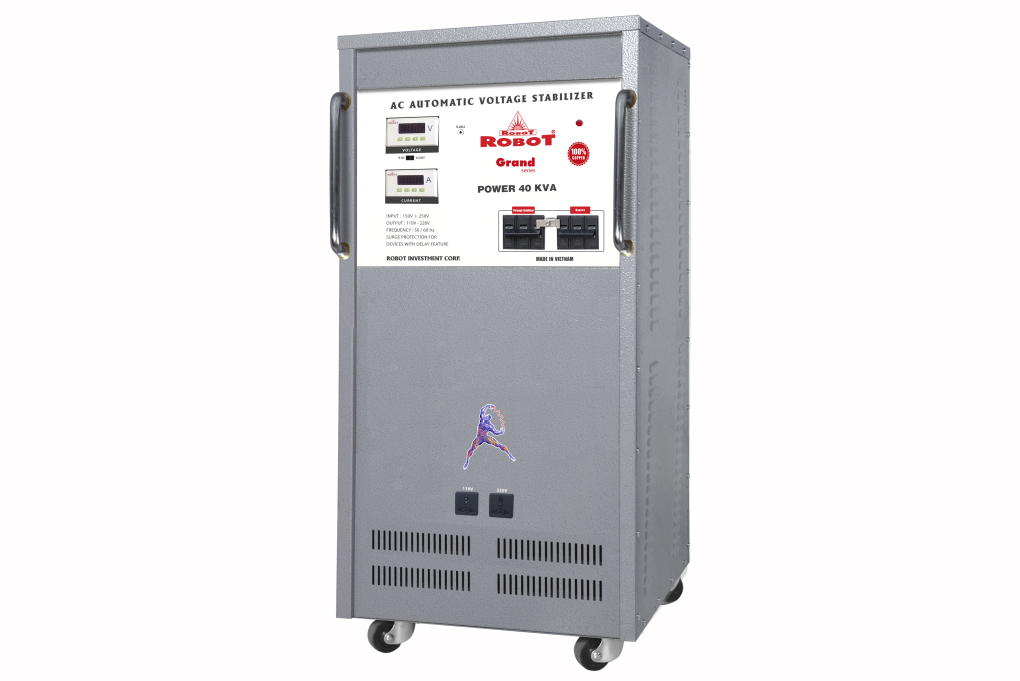 Ổn áp Robot 1 pha 40KVA 150 Màu Xám