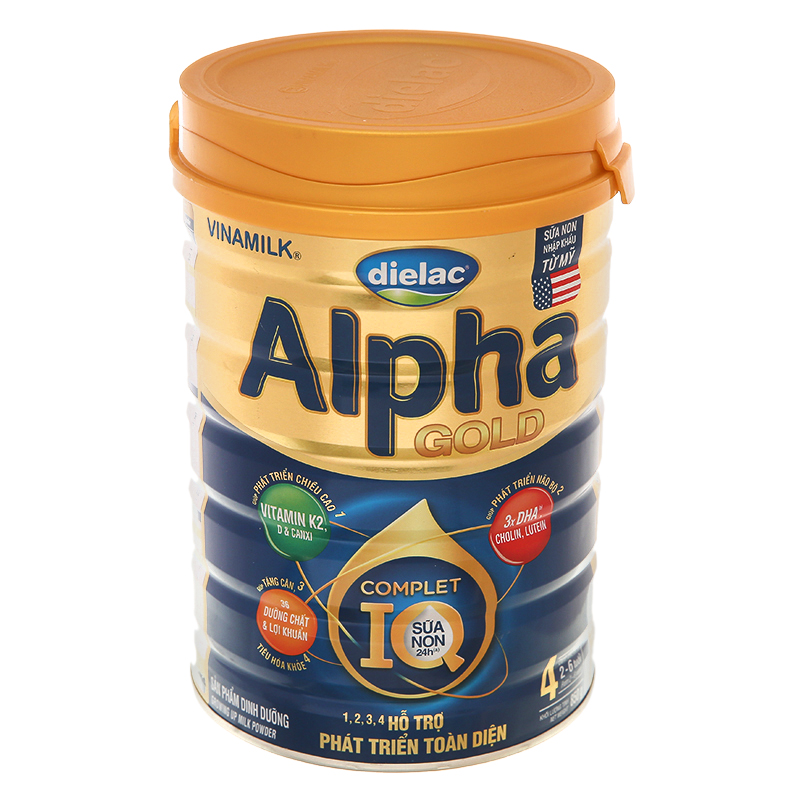 Sữa bột Dielac Alpha Gold IQ số 4 (sữa non) 850g (2 - 6 tuổi) 2