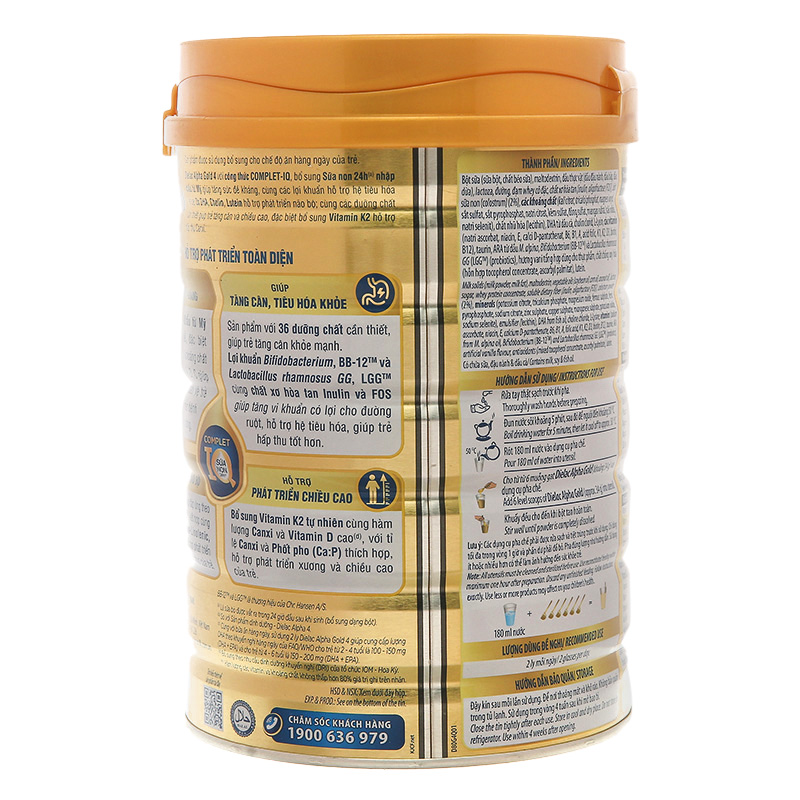 Sữa bột Dielac Alpha Gold IQ số 4 (sữa non) 850g (2 - 6 tuổi) 4