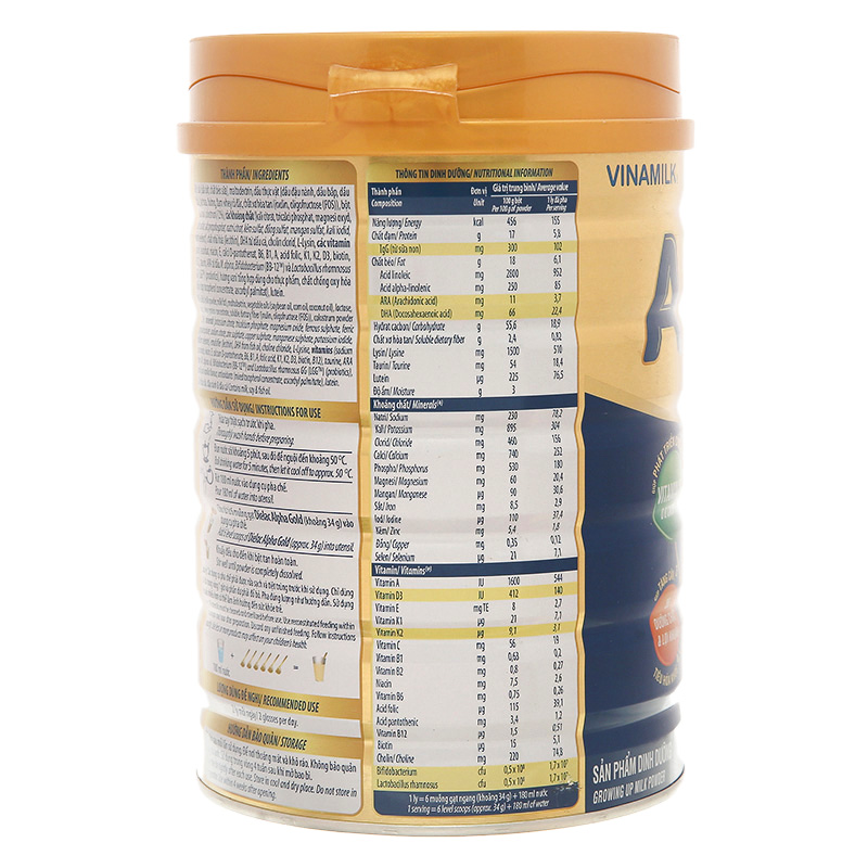 Sữa bột Dielac Alpha Gold IQ số 4 (sữa non) 850g (2 - 6 tuổi) 5