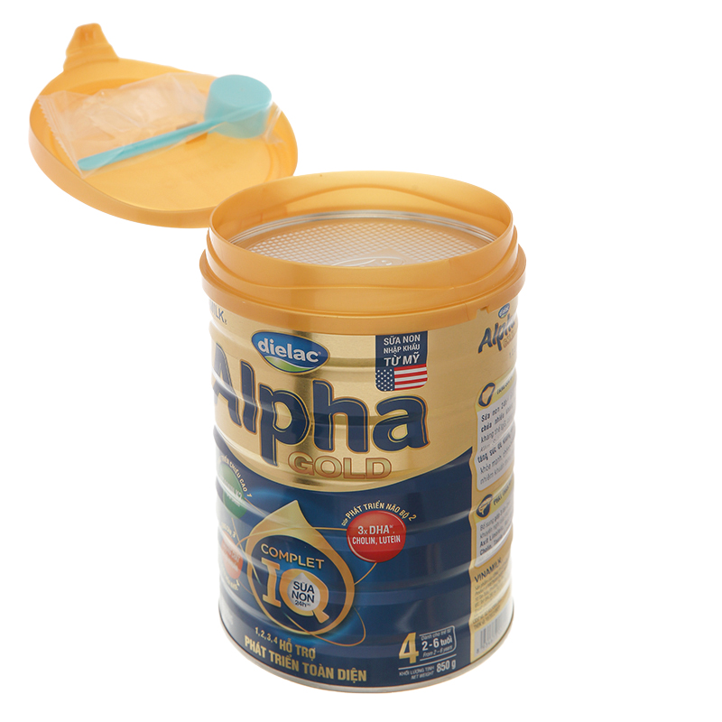 Sữa bột Dielac Alpha Gold IQ số 4 (sữa non) 850g (2 - 6 tuổi) 6