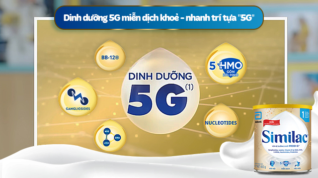 Sữa bột Similac 5G số 1 400g (0 - 6 tháng) - 5G