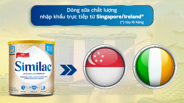 Sữa bột Similac 5G số 1 400g (0 - 6 tháng) - Nơi sản xuất