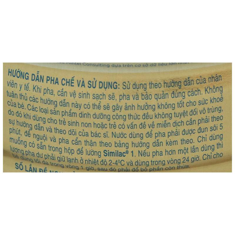 Sữa bột Similac 5G số 1 400g (0 - 6 tháng) 14