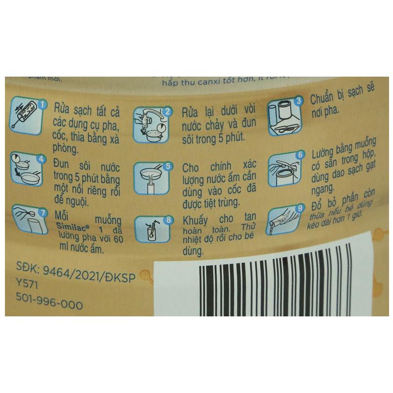 Sữa bột Similac 5G số 1 400g (0 - 6 tháng) 15
