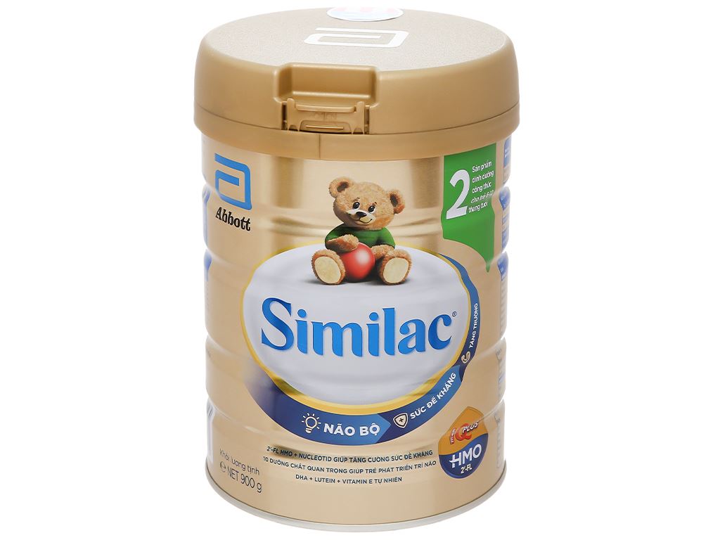 Sữa Bột Abbott Similac Eye Q 2 Plus Vani Lon 900g Nội địa Mỹ