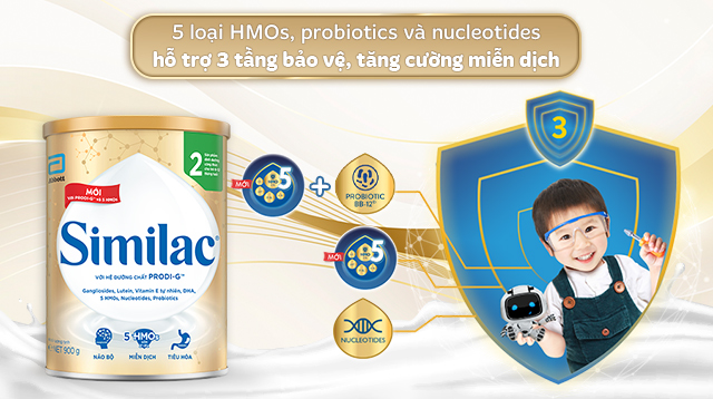 Similac 5G số 2 - 3 tầng bảo vệ