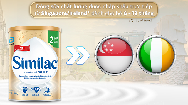 Nơi sản xuất - Sữa bột Similac 5G số 2 900g (6 - 12 tháng)