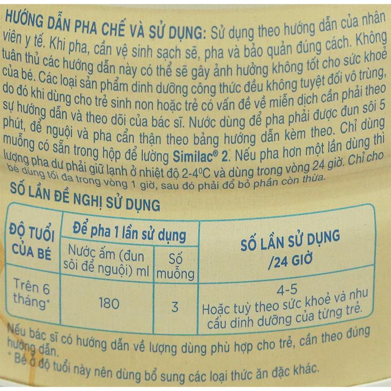 Sữa bột Similac 5G số 2 400g (6 - 12 tháng) 11