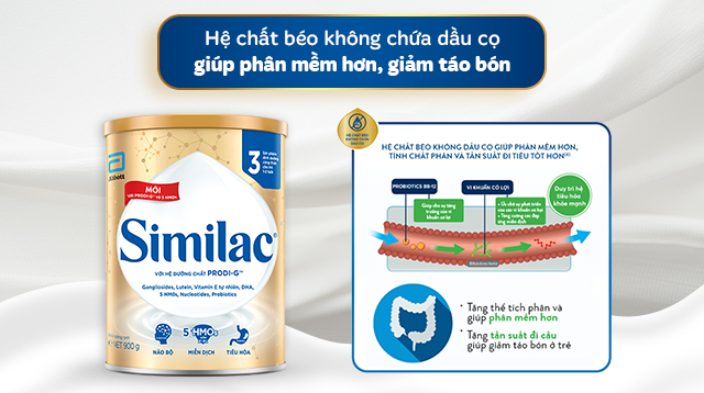 Similac 5G số 3 - Hệ chất béo không dầu cọ