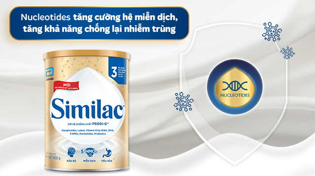 Tăng cường miễn dịch - Sữa bột Similac 5G số 3 900g (1 - 2 tuổi)