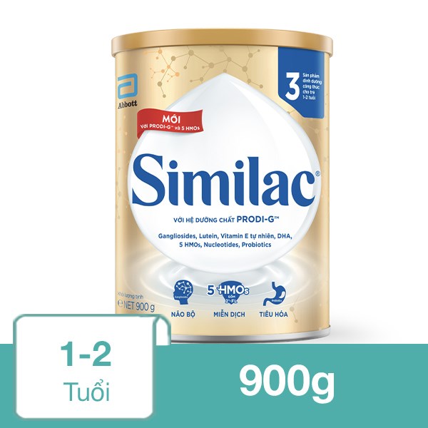 Sữa bột Similac 5G số 3 900g (1 – 2 tuổi)