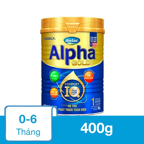 Sữa Dielac Alpha Gold IQ 1 cho trẻ 0-6 tháng chính hãng - AVAKids.com