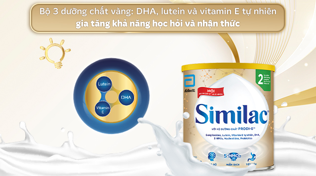 Bộ ba dưỡng chất - Sữa bột Similac 5G số 2 400g (6 - 12 tháng) Bộ ba dưỡng chất - Sữa bột Similac 5G số 2 400g (6 - 12 tháng)