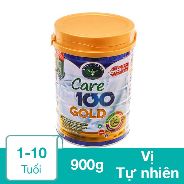 Sữa bột Nutricare 100 Gold lon 900g (1 - 10 tuổi) - AVAKids.com