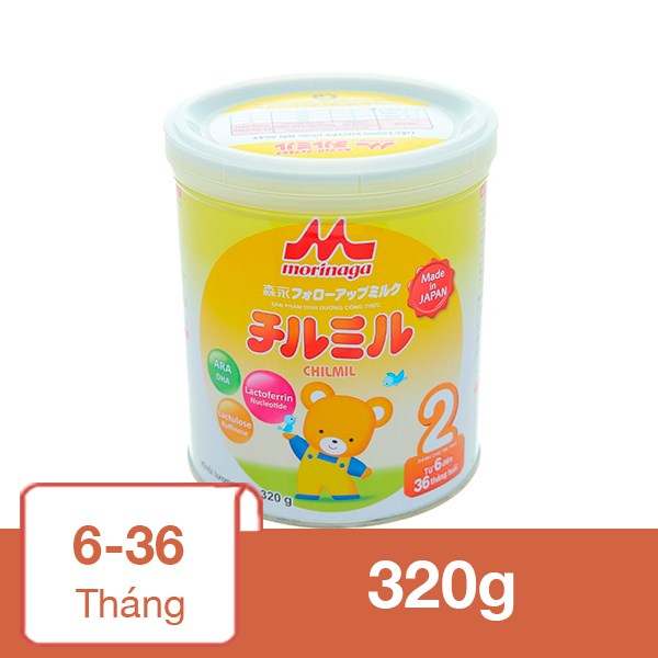 Sữa bột Morinaga Chilmil số 2 320g (6 – 36 tháng)