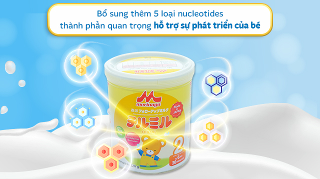 Nucleotides - Sữa bột Morinaga Chilmil số 2 320g (6 - 36 tháng)