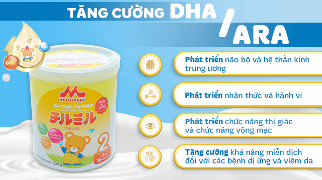 Sữa bột Morinaga Chilmil số 2 320g - DHA/ARA