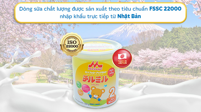 Sữa bột Morinaga Chilmil số 2 320g - Nơi sản xuất