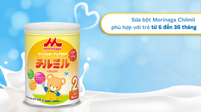 Độ tuổi - Sữa bột Morinaga Chilmil số 2 850g (6 - 36 tháng)
