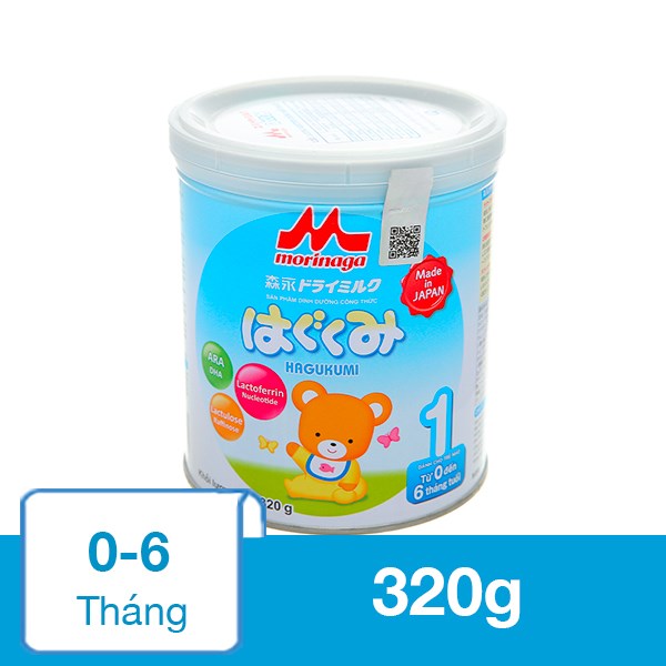 Sữa bột Morinaga Hagukumi số 1 320g (0 – 6 tháng)