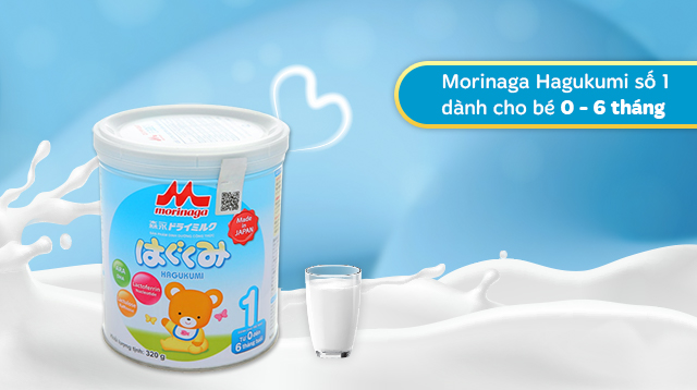 Độ tuổi - Sữa bột Morinaga Hagukumi số 1 320g (0 - 6 tháng)