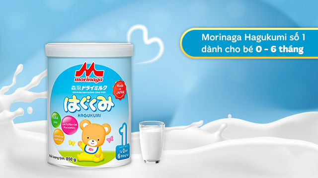 Độ tuổi - Sữa bột Morinaga Hagukumi số 1 850g (0 - 6 tháng)