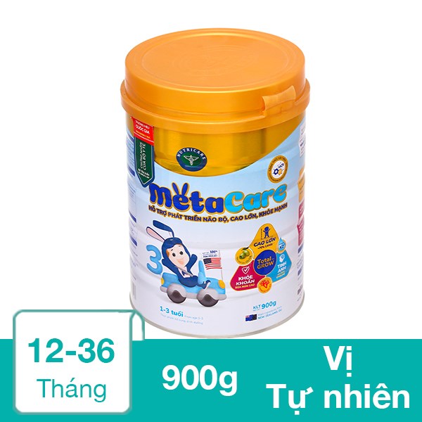 Sữa bột Nutricare MetaCare 3 lon 900g (1 - 3 tuổi) - AVAKids.com
