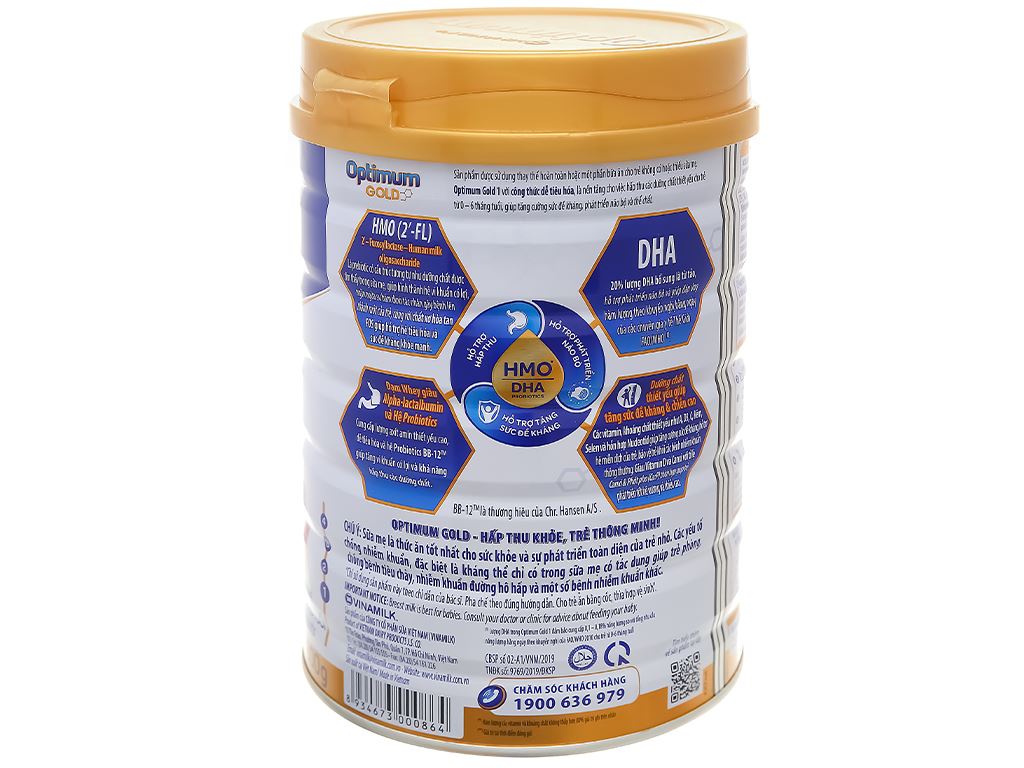 Sữa bột Optimum Gold 1 lon 800g giá tốt tại Bách hoá XANH