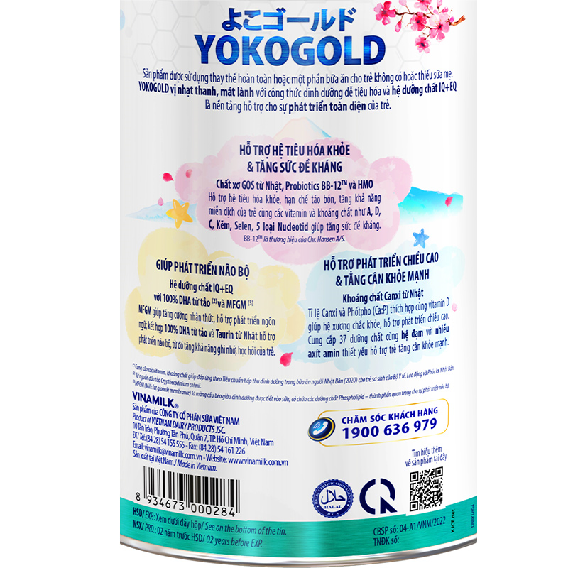 Sữa bột Vinamilk YokoGold số 1 350g (0 - 12 tháng) 9
