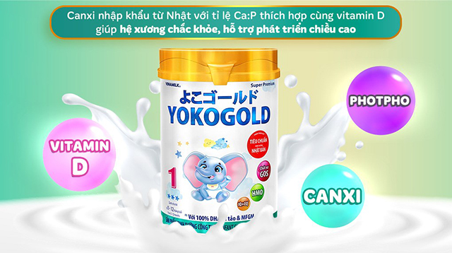 Chiều cao - Sữa bột Vinamilk YokoGold số 1 850g (0 - 12 tháng)