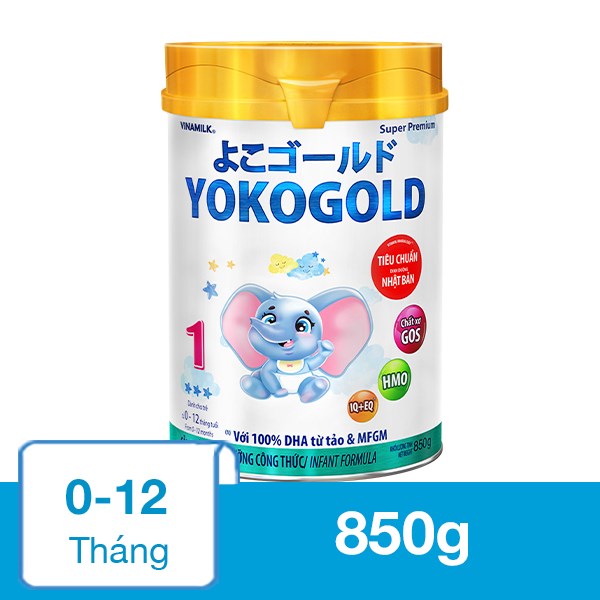 Sữa bột Vinamilk YokoGold số 1 850g (0 – 12 tháng)